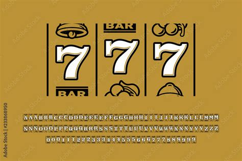 Slot Machine Font .